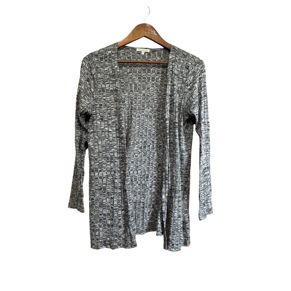 Charlotte Russe Cardigan Womens Medium Grey Excellent Marled Knit Open Front